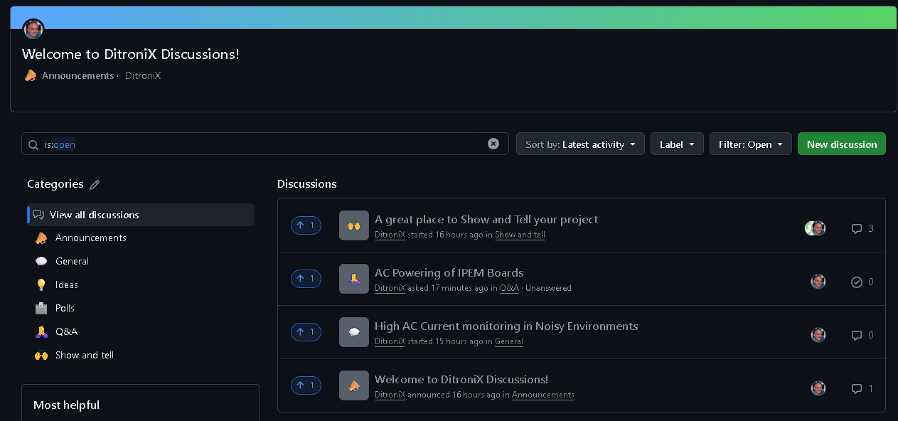 General Discussion Area Added