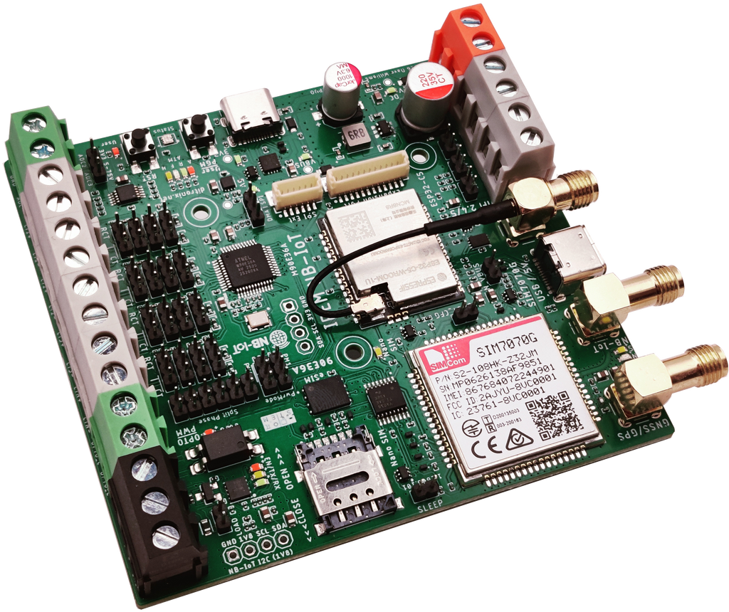 IPEM NB-IOT ATM90E36 ESP32C5 SIM7070G GPRS IoT LTE-M GNSS Mains Power Energy Monitor