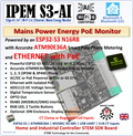 IPEM S3-AI ESP32-S3 ATM90E36A IoT Ethernet Mains Power Energy Monitor
