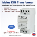 Mains DIN Transformer AC 240V/8-12-24V 8W
