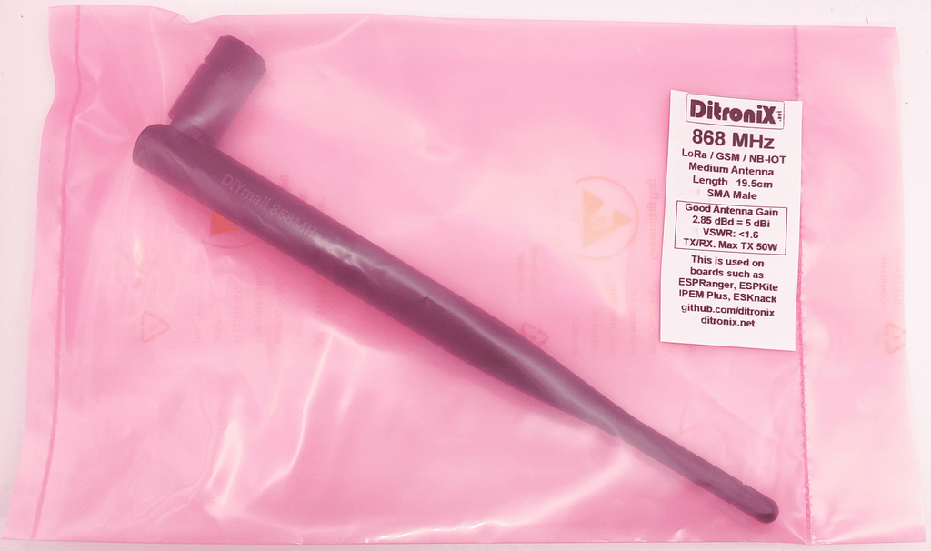 Antenna 868 MHz 5 dBi SMA Male Hinged