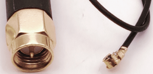 868 MHz Antenna SMA-Female MHF1 Closeup
