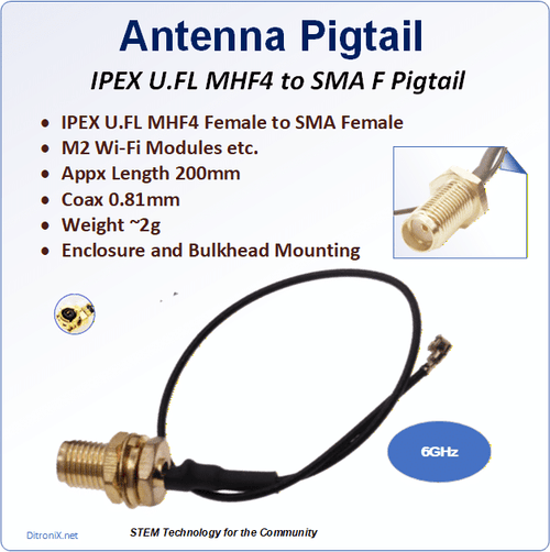 Antenna-Pigtail-U.FL-MHF4-to-SMA-F