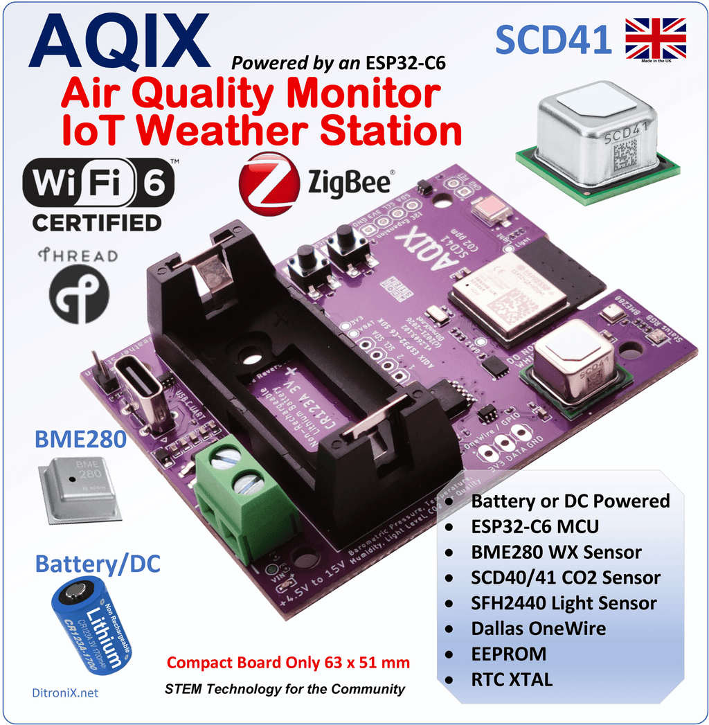 AQIX SCD41 – Product Features