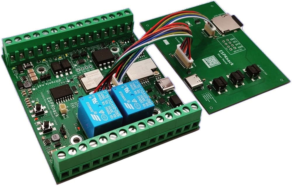 ESPKnack and ESPKnack Panel Connected