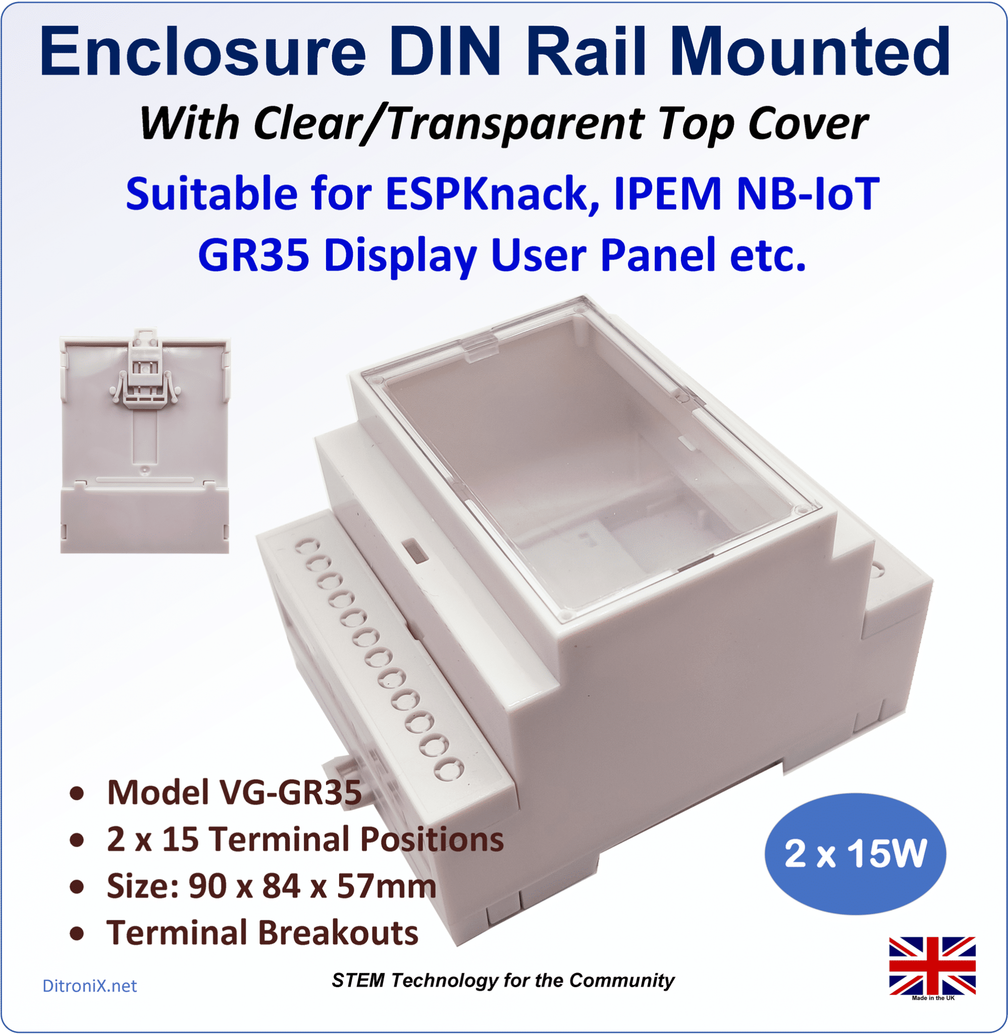 DIN VG-GR35 Enclosure – Features