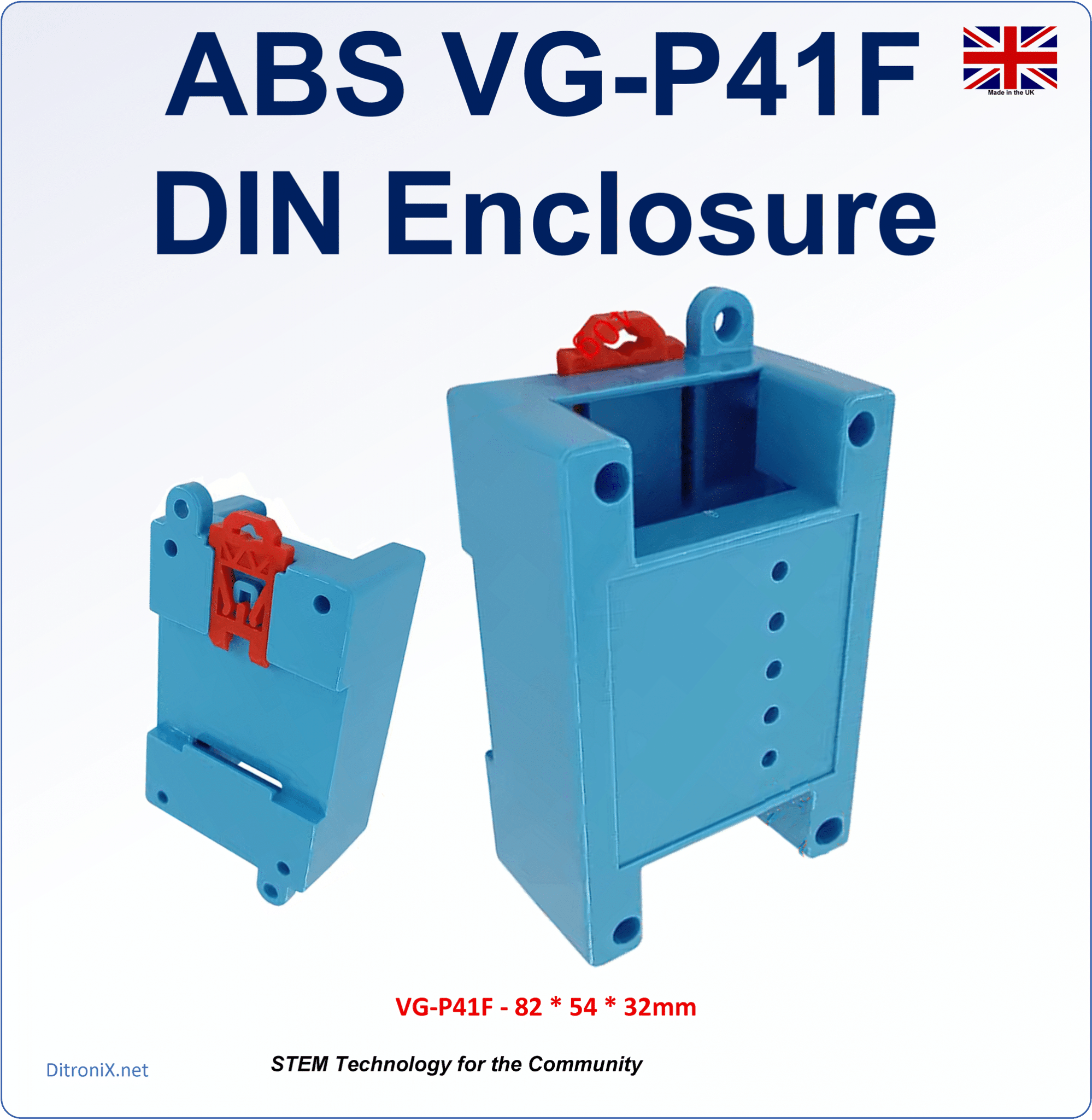 ABS DIN Enclosure VG-P41 – Features