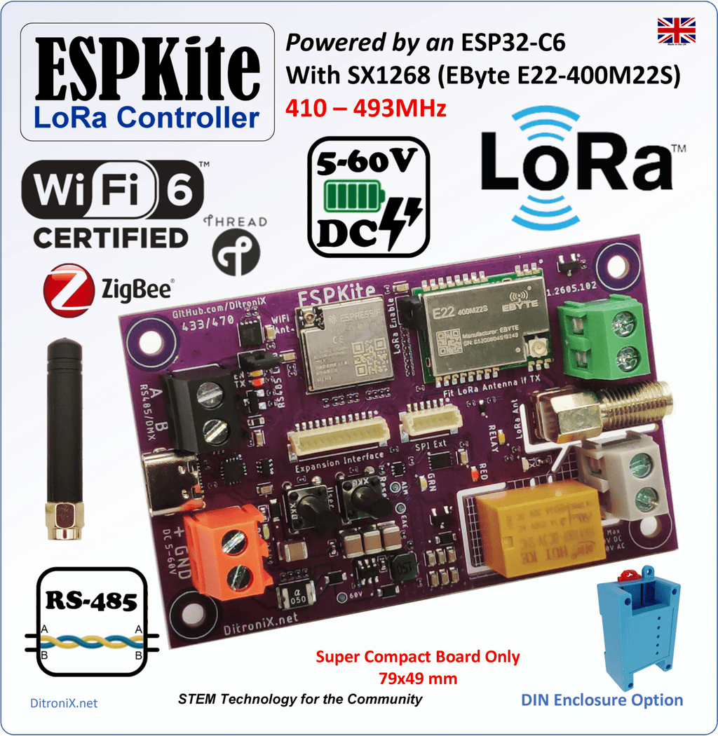 ESPKite 433MHz Features