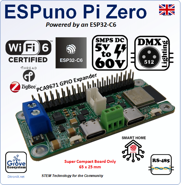 ESPuno Pi Zero – Features