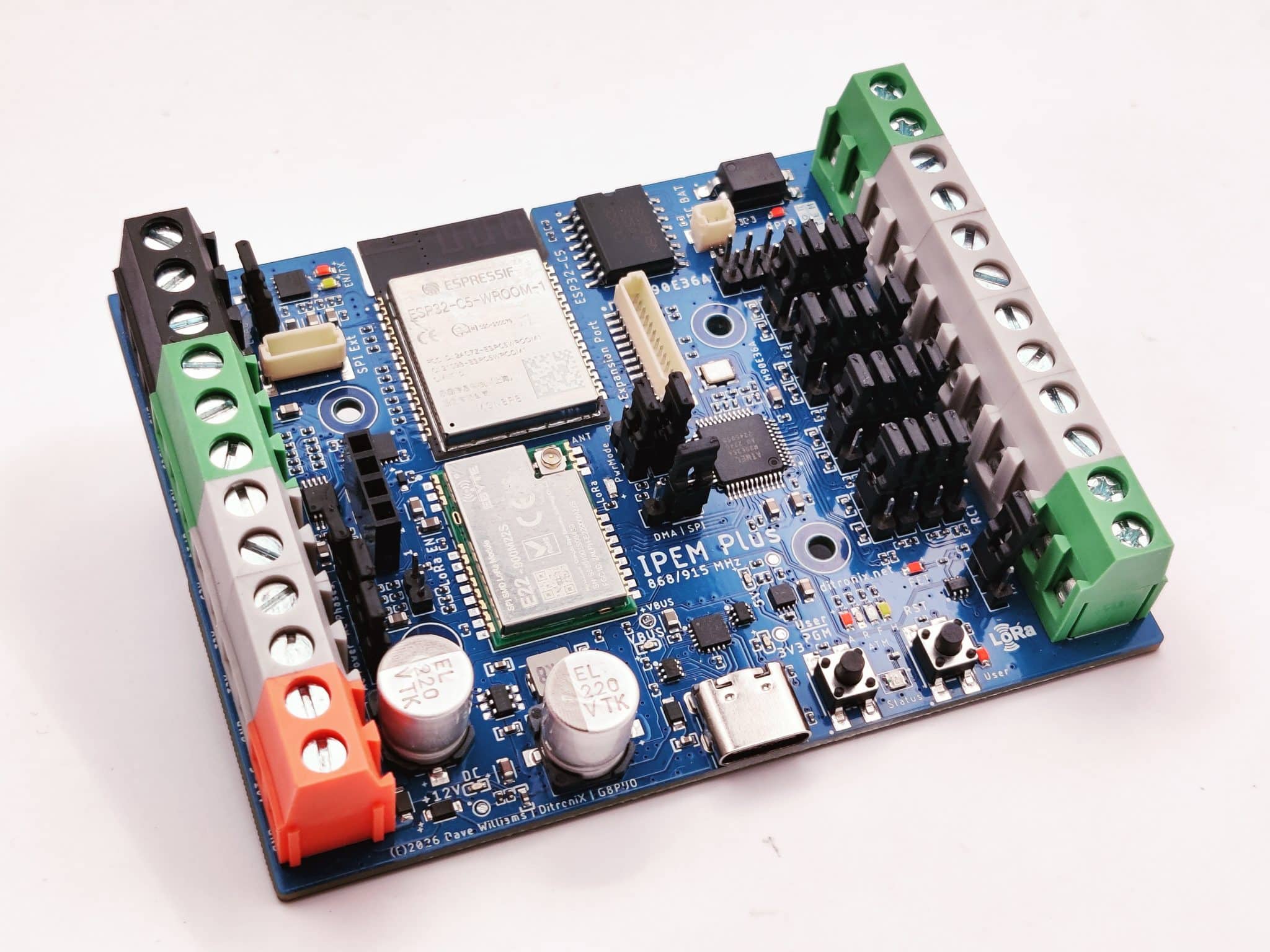 IPEM Plus ESP32-C5 LoRa SX1262 ATM90E36