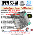 IPEM S3-AI ESP32-S3 ATM90E36A IoT Ethernet Mains Power Energy Monitor