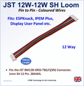 JST SH 1mm 12W-12W Loom – Features