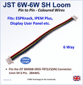 JST SH 1mm 6W-6W Loom – Features