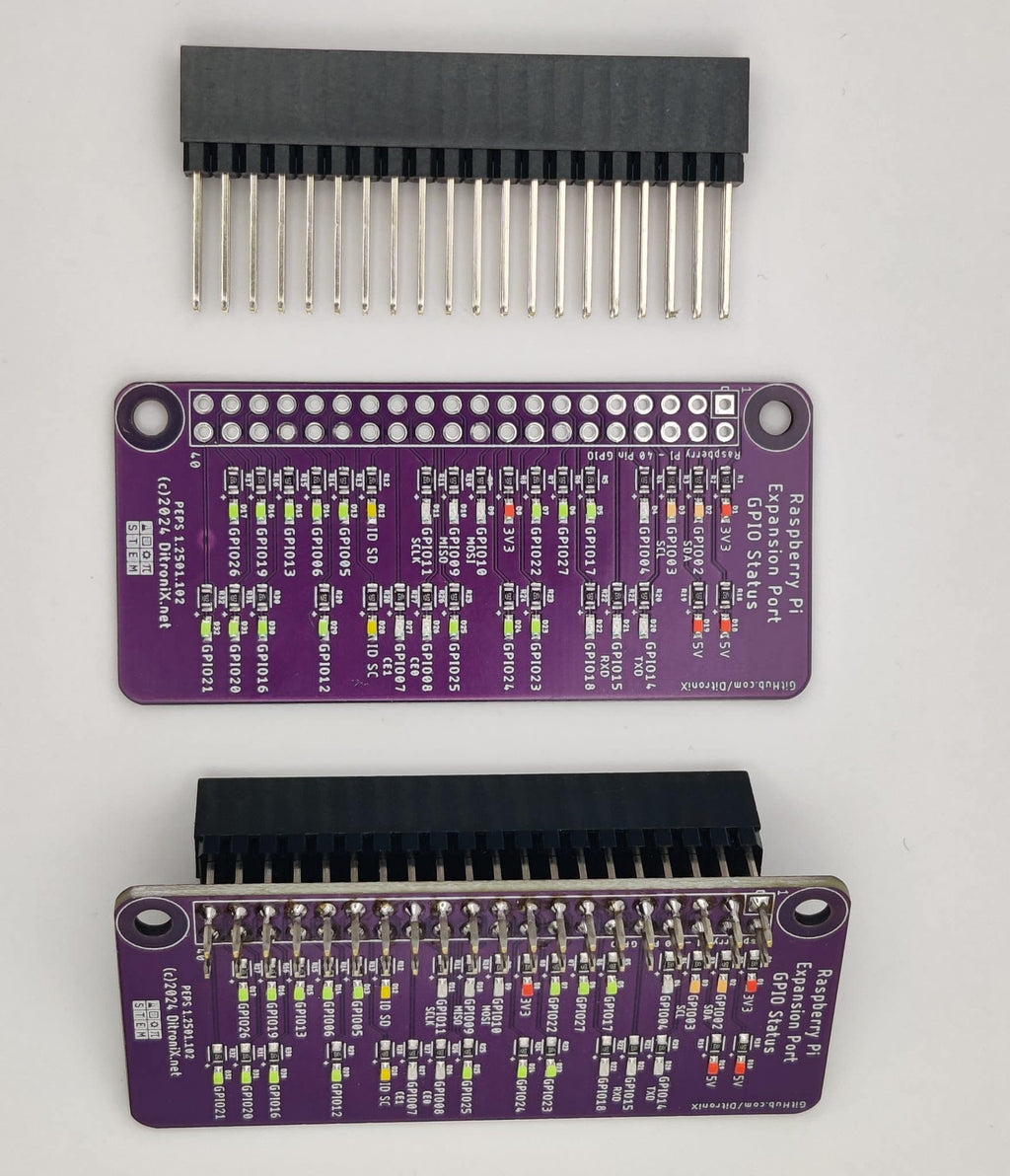PEPS Raspberry Pi Expansion Port Status with Headers