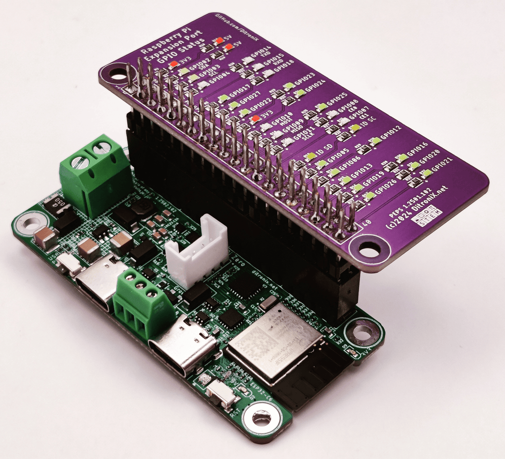 ESPuno Pi Zero with PEPS Status Monitor