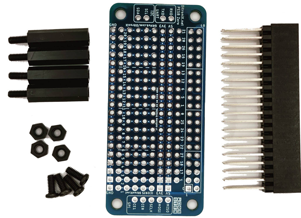 PESB Zero Pi GPIO Experimenter Strip Board Kit