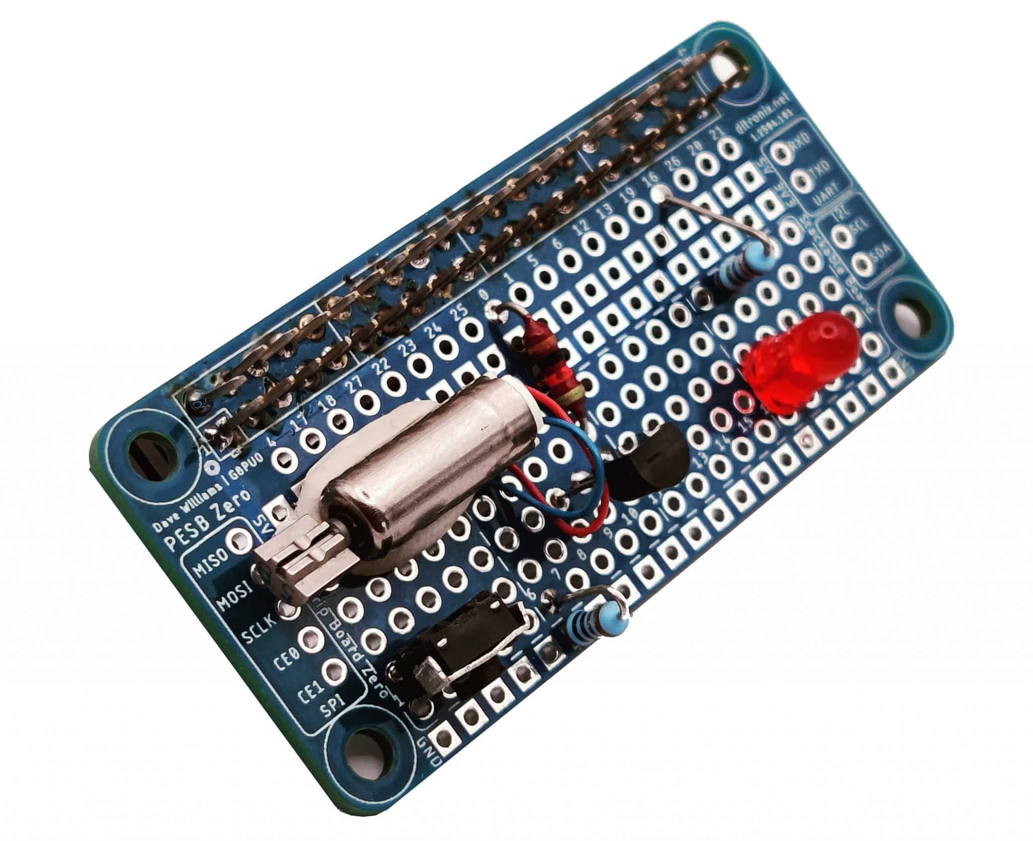 PESB Zero Pi GPIO Experimenter Strip Board Example