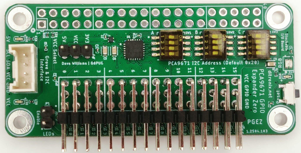 PGEZ with Angled GPIO Pin Header Top