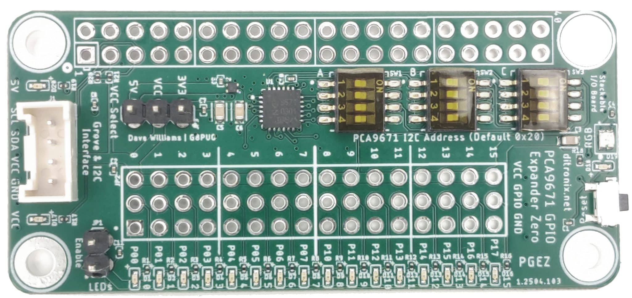 PGEZ PCA9671 GPIO Expander Zero 1.2504.103 Top