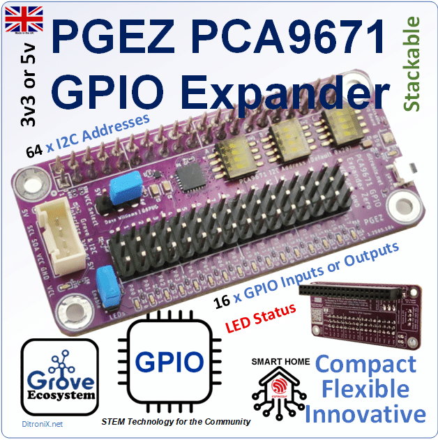 PGEZ PCA9671 GPIO Expander Zero
