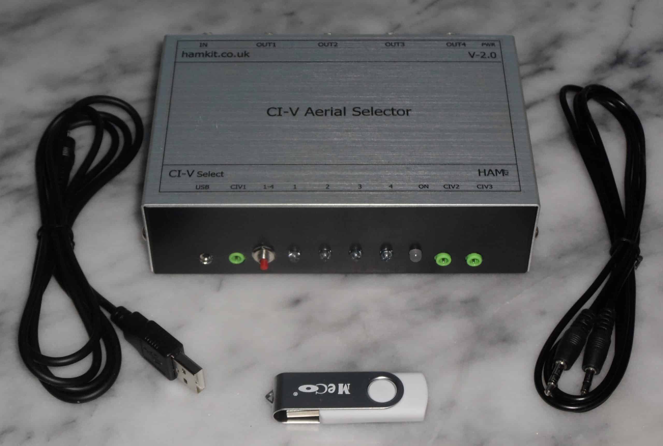 HAMKit-CI-V-Aerial-Selector-Front-Built-Tested