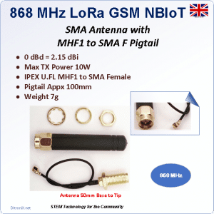 Antenna 868 MHz MHF1