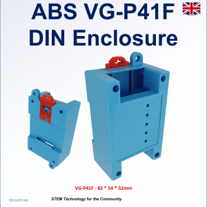 Enclosure DIN ABS Blue VGP41F
