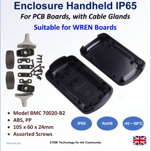 Enclosure ABS IP65 BMC 70020 with Glands