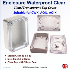 Enclosure ABS IP65 Waterproof Case Cover Box Clear Top