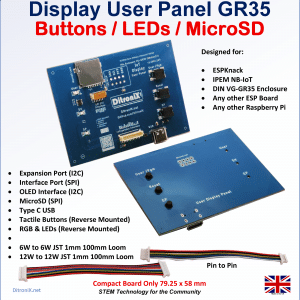 Display User Panel GR35 (DIN/ESPKnack/IPEM NB-IoT)