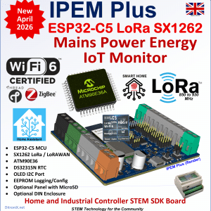 IPEM Plus ATM90E36 ESP32C5 SX1262 LoRa IoT Mains Power Energy Monitor
