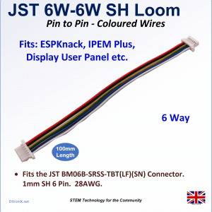 Loom JST SH 1mm 6 Way to 6 Way