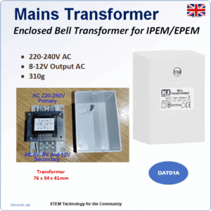 Mains Transformer AC 240V/8-12V DAT01A